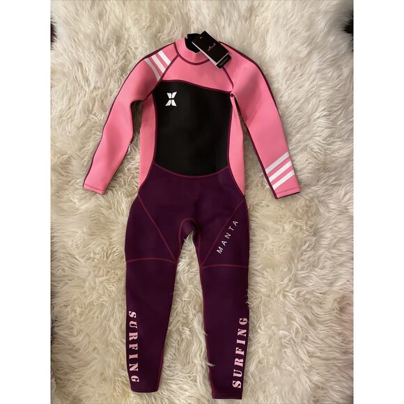 Wetsuit DIVE & SAIL Girls Kids 2.5mm Long Sleeve Thermal Swimsuit UV Protect XXL - Picture 1 of 7